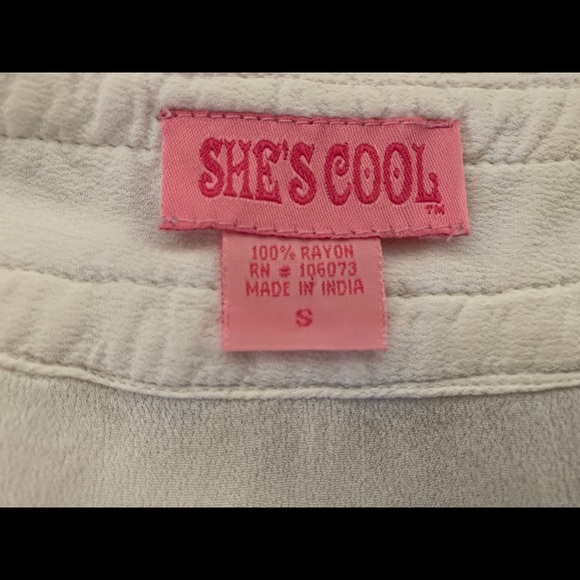 Pheasant Long Sleeve Cream Top Embroidered Trim - Picture 4 of 5